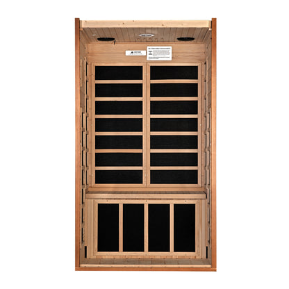 Dynamic Avila 1-2-person Low EMF FAR Infrared Sauna - Canadian Hemlock
