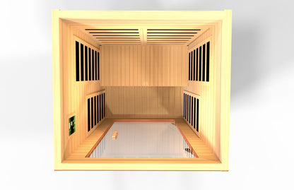 Dynamic Avila 1-2-person Low EMF FAR Infrared Sauna - Canadian Hemlock