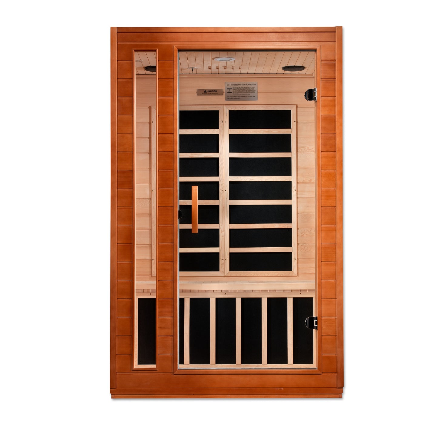 Dynamic Cordoba 2-person Low EMF  FAR Infrared Sauna - Canadian Hemlock