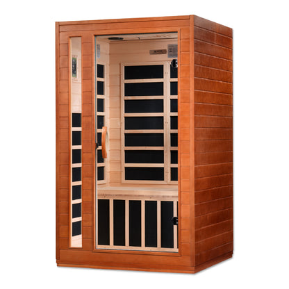 Dynamic Cordoba 2-person Low EMF  FAR Infrared Sauna - Canadian Hemlock
