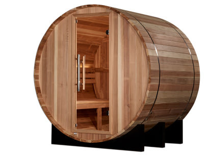 Golden Designs St. Moritz 2 Person Barrel Traditional Sauna - Pacific Cedar