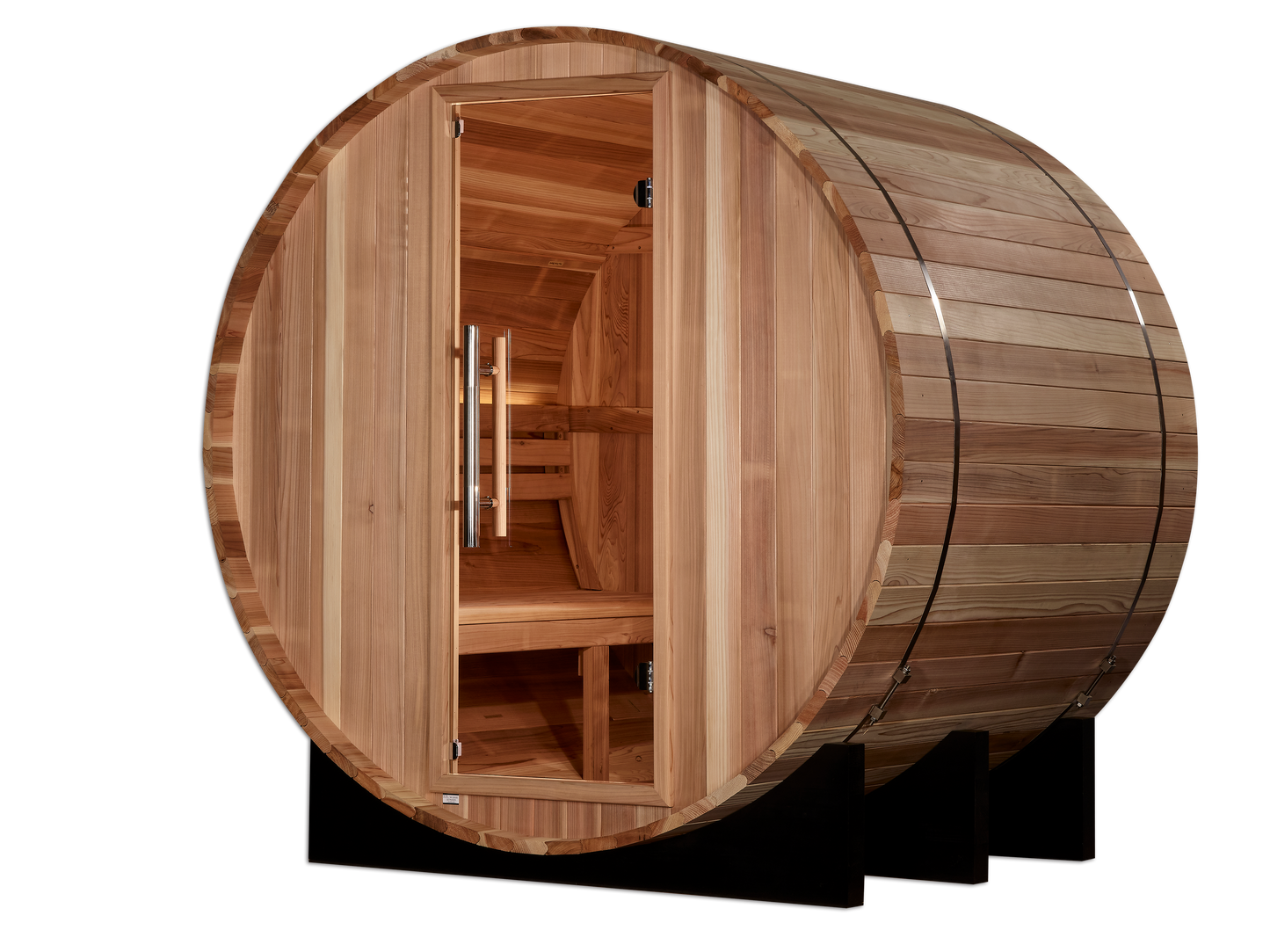 Golden Designs St. Moritz 2 Person Barrel Traditional Sauna - Pacific Cedar