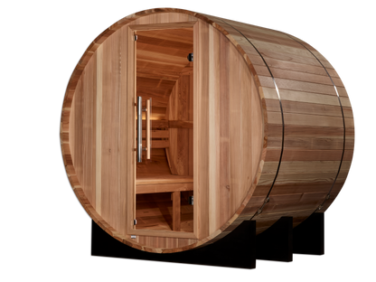Golden Designs St. Moritz 2 Person Barrel Traditional Sauna - Pacific Cedar