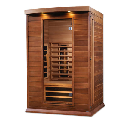 Maxxus 2-Person Full Spectrum Near Zero EMF FAR Infrared Sauna Canadian Red Cedar